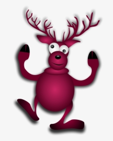 Reindeer Christmas Santa Reindeer Free Photo - Cartoon, HD Png Download, Free Download
