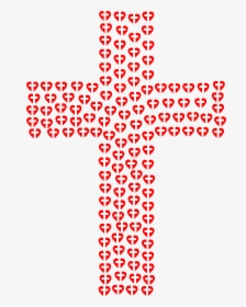 Heart Cross Fractal Icons Png - El Amor De Jesus De San Valentín, Transparent Png, Free Download