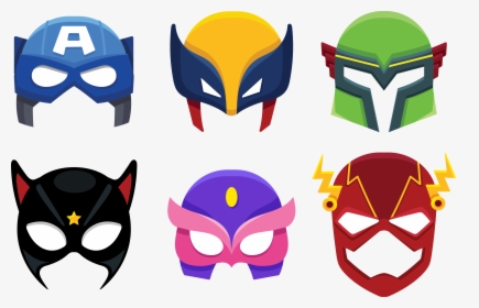 Vector Superhero Masked - Superhero Mask Vector, HD Png Download, Free Download