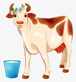 Transparent Fable Clipart - Cat And Cow Cartoon, HD Png Download, Free Download