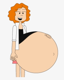 Transparent Pregnant Woman Clipart - Pregnant Fat Woman Cartoon, HD Png Download, Free Download