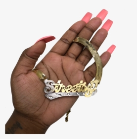 Herringbone Nameplate Necklace - Bracelet, HD Png Download, Free Download