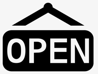 Open Sign Icon - Black Open Business Symbol, HD Png Download, Free Download