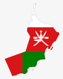 Oman Map Flag Clip Arts - Flag Of Oman, HD Png Download, Free Download