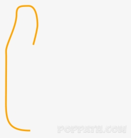Draw A Curve Like Shape For The Thumb As Shown, HD Png Download, Free Download