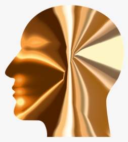Cranium Head Human Free Photo - Male Model Gold Silhouette, HD Png Download, Free Download