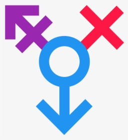 The Icon Is A Logo For Genderqueer - Red X Family Feud, HD Png Download, Free Download