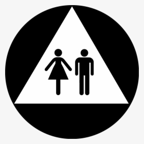 All Gender Ca Restroom Door Symbol Set With Pictogram - California Unisex Bathroom Sign, HD Png Download, Free Download