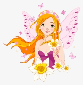 Autumn Fairy Cartoon, HD Png Download, Free Download