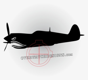 P 40 Flying Tiger Silhouettes, HD Png Download, Free Download
