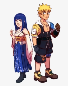 Final Fantasy Au Hinata Hyuga, Naruhina, Naruto And - Hinata Hyuga Au, HD Png Download, Free Download