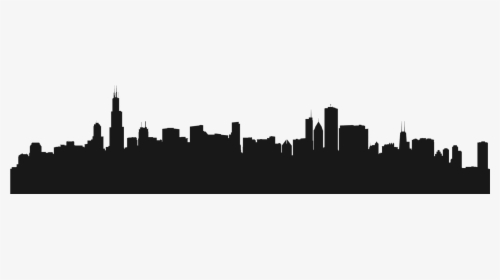 Chicago Skyline Silhouette - Chicago, HD Png Download, Free Download