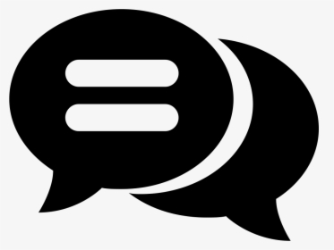 Dialog Svg Png Icon - Dialogue Box Png Black And White, Transparent Png, Free Download