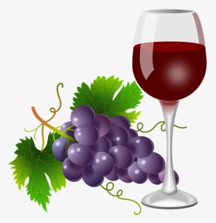 Clip Art Grapes And Wine, HD Png Download, Free Download