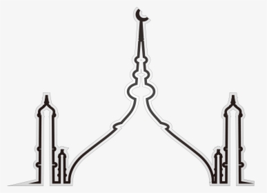 Masjid Clipart Black And White, HD Png Download, Free Download
