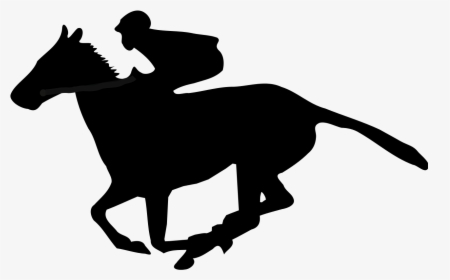 Horse Racing Silhouette Png, Transparent Png, Free Download