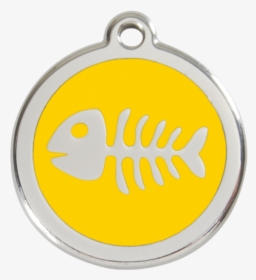Yellow Fish Skeleton Pet Tag - Pet Tag, HD Png Download, Free Download