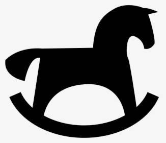 Horse Rocker Black Silhouette Comments - Toy Horse Silhouette, HD Png Download, Free Download