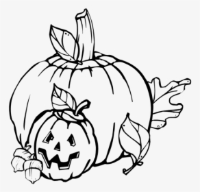 Black And White Halloween Pumpkins Vector Graphics - October Clipart Black And White, HD Png Download, Free Download
