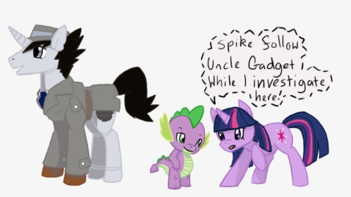Eternity9, Inspector Gadget, Ponified, Safe, Spike, - My Little Pony Inspector Gadget, HD Png Download, Free Download