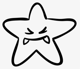 Halloween Favorites Star Monster Face With Fangs - Estrella Halloween, HD Png Download, Free Download