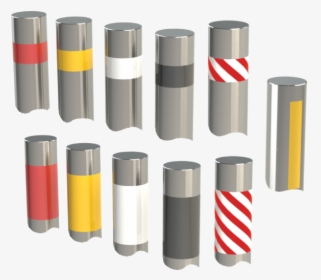 Reflective Tape - Steel Bollards With Reflective Tape, HD Png Download, Free Download