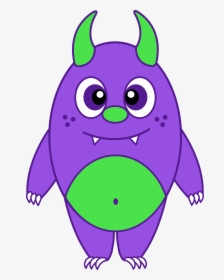 Purple And Green Monster, HD Png Download, Free Download