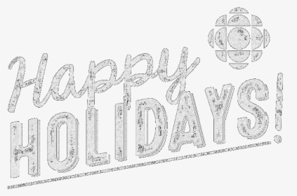 Happy Holidays - Line Art, HD Png Download, Free Download