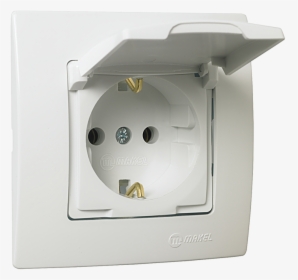 Schuko Socket Outlet With Lid - Priza Simpla Cu Capac Time, HD Png Download, Free Download