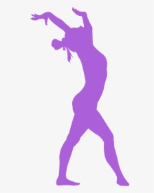 Purple Gymnast Silhouette, HD Png Download, Free Download