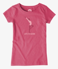 Girls Gymnastics Silhouette Basic Tee - Camiseta Proteja Seus Amigos, HD Png Download, Free Download