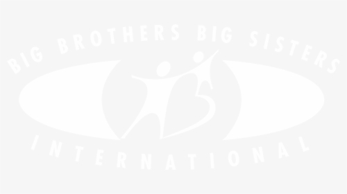 Big Brothers Big Sisters International 01 Logo Black - Big Brothers Big Sisters, HD Png Download, Free Download