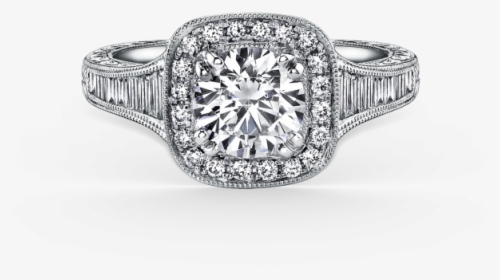 Carmella 18k White Gold Engagement Ring Geoffreys Diamonds - Engagement Ring, HD Png Download, Free Download