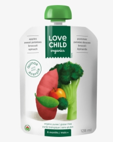 Apples, Sweet Potatoes, Broccoli Spinach - Love Child Organics Baby Food, HD Png Download, Free Download