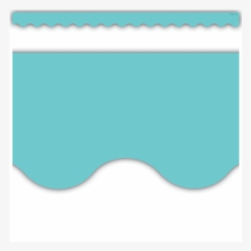 Light Turquoise Scalloped Border Trim - Graphic Design, HD Png Download, Free Download