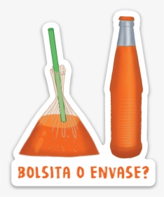 Bolsita O Envase Naranja - Glass Bottle, HD Png Download, Free Download