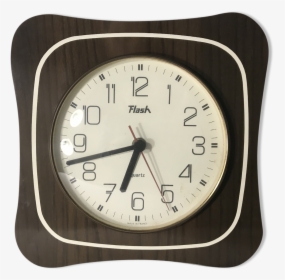 Old Clock Pendulum Flash Battery 70s Vintage Brown - Wall Clock, HD Png Download, Free Download