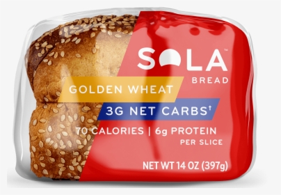 Golden Wheat Bread Loaf - Sola Low Carb Bread, HD Png Download, Free Download