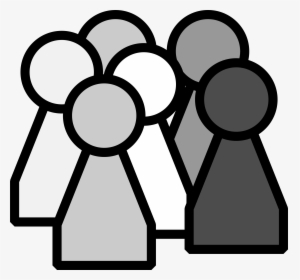 Group Of People Clipart 4 Clipartandscrap - Black And White People Clipart, HD Png Download, Free Download