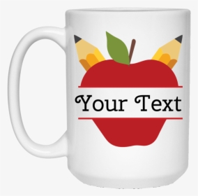 Personalized Pencil Apple Teacher Gift Coffee Mug - Please Do Not Confuse You Google Search, HD Png Download, Free Download