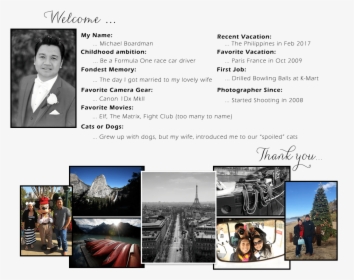 About Me - Paris - Collage, HD Png Download, Free Download