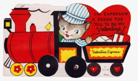 Train Clipart Valentines - Happy Valentines Day Train, HD Png Download, Free Download