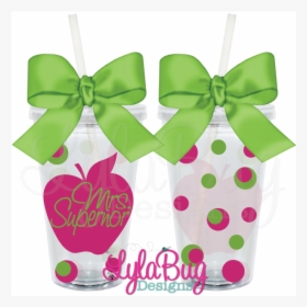 Teacher Polka Dot Apple Tumbler - Country Girl Birthday Presents, HD Png Download, Free Download