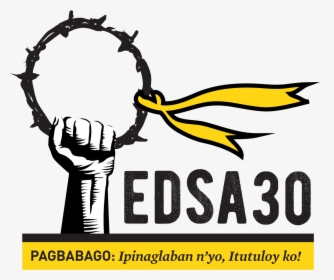 Transparent Anniversary Clipart - Edsa People Power Symbol, HD Png Download, Free Download