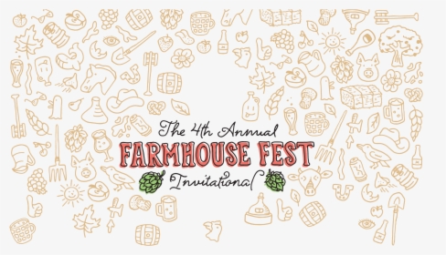 The 4th Annual Farmhouse Fest Invitational - Festival Food Graphics Bg, HD Png Download, Free Download