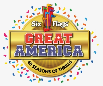 Six Flags Great America Logopedia Fandom Powered By - Six Flags, HD Png Download, Free Download