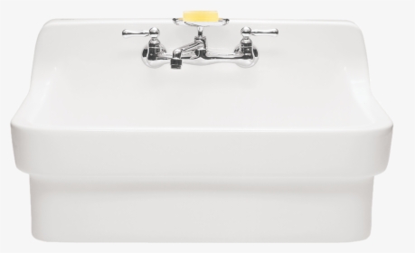 Country Kitchen Sink - Wall Mount Sink White, HD Png Download, Free Download