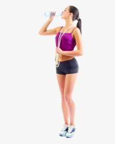 Person Drinking Bottled Water Png, Transparent Png, Free Download