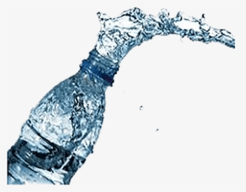 Drinking Water Bottle Png - Water Coming Out Of Bottle, Transparent Png, Free Download