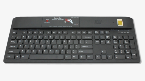 Keyboard With Biometric Fingerprint Sensor, Rfid Badge, HD Png Download, Free Download